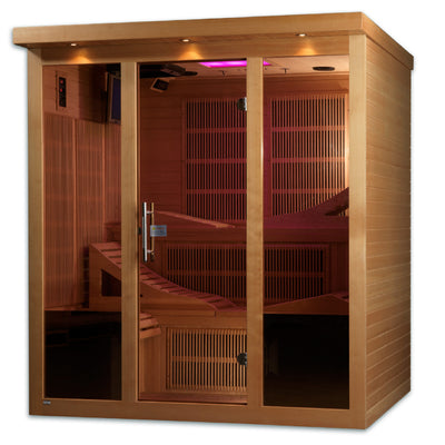 Dynamic "Monaco" 6-Person Ultra Low EMF Far Infrared Sauna (Natural Hemlock)