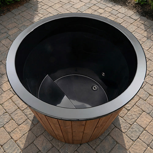 SaunaLife Model S1NC Package – 1-Person Hot & Cold Immersion Tub with Chiller/Heater (Natural)
