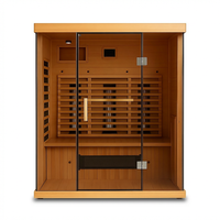 NovaTherm DualVista Infrared Sauna Cabin — Studio Shot